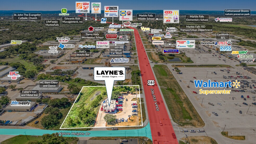 2711 Us Highway 281, Marble Falls, TX à vendre - Photo de l’immeuble – Image 2 sur 5