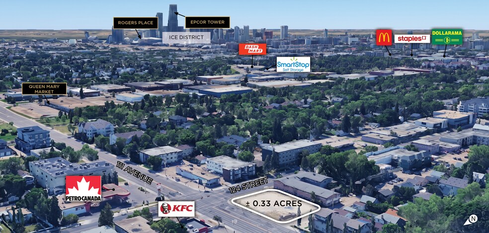 11042 124th St NW, Edmonton, AB à vendre - Aérien – Image 3 sur 3