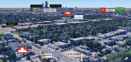 11042 124th St NW, Edmonton, AB - Vue aérienne vue de carte