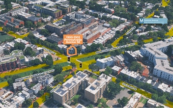 1300-1302 Pennsylvania Ave SE, Washington, DC - Vue aérienne  vue de carte