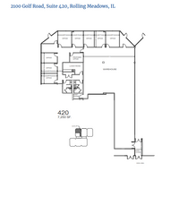 2100 Golf Rd, Rolling Meadows, IL à louer Plan d’étage– Image 2 sur 2