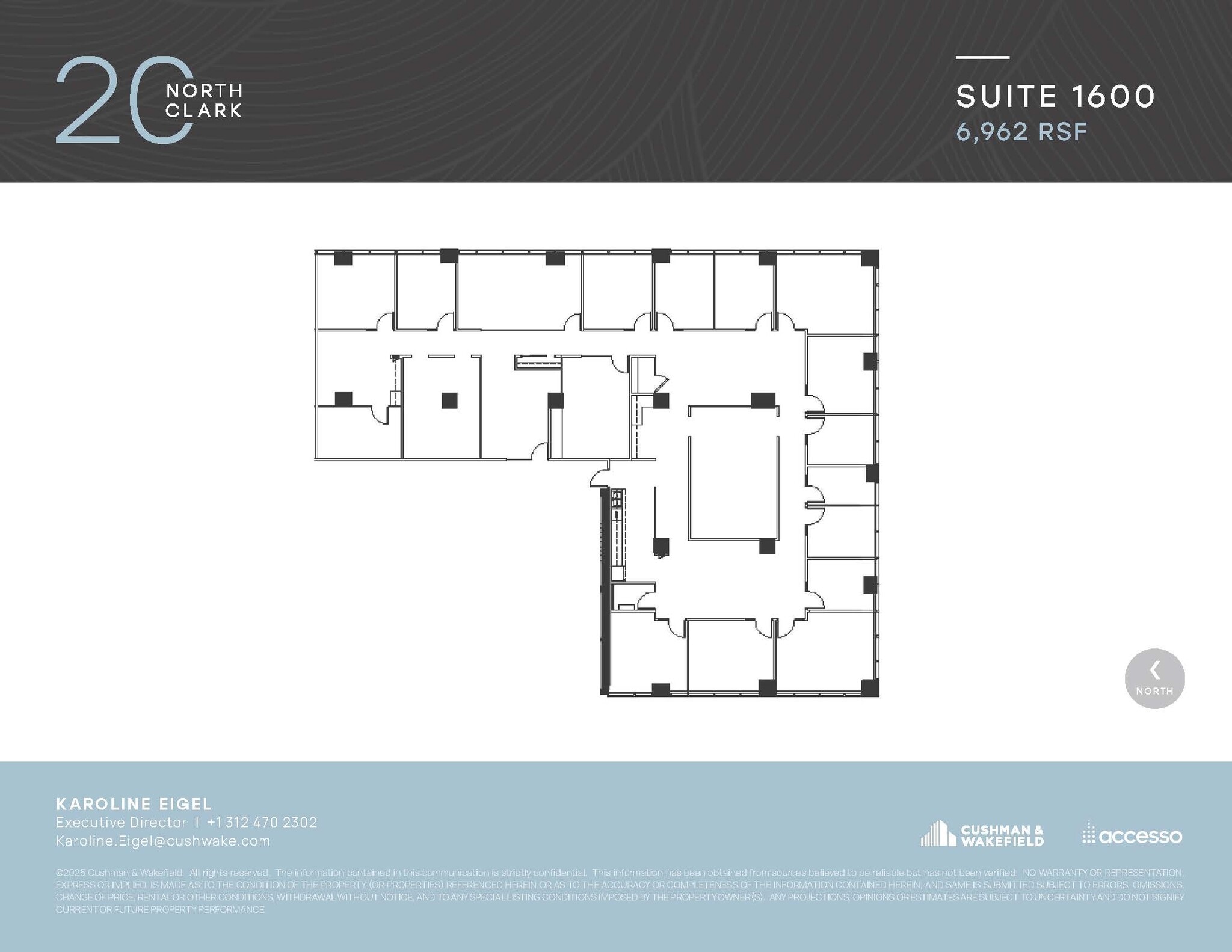 20 N Clark St, Chicago, IL à louer Plan d’étage– Image 1 sur 1