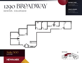 1290 Broadway, Denver, CO à louer Plan d’étage– Image 1 sur 1