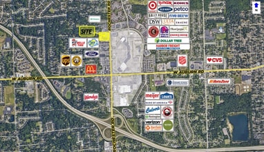2602-2670 S Rochester Rd, Rochester Hills, MI à louer Aérien– Image 2 sur 2
