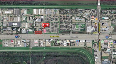 Katy Freeway, Houston, TX - Vue aérienne  vue de carte