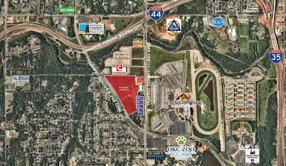 NE Grand Blvd & N Martin Luther King Ave, Oklahoma City, OK à vendre - Aérien – Image 2 sur 2