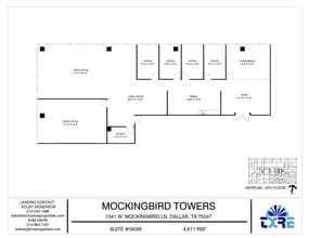1341 W Mockingbird Ln, Dallas, TX à louer Plan d’étage– Image 1 sur 1