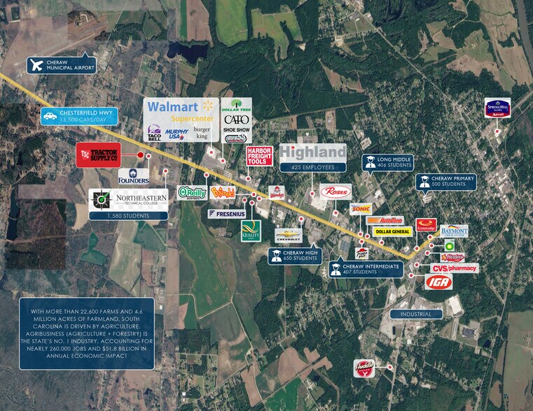 2703 Highway 9, Cheraw, SC à vendre - Photo de l’immeuble – Image 2 sur 2