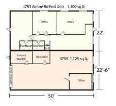 4765 Airline Rd, Muskegon, MI à louer Plan d’étage– Image 1 sur 1