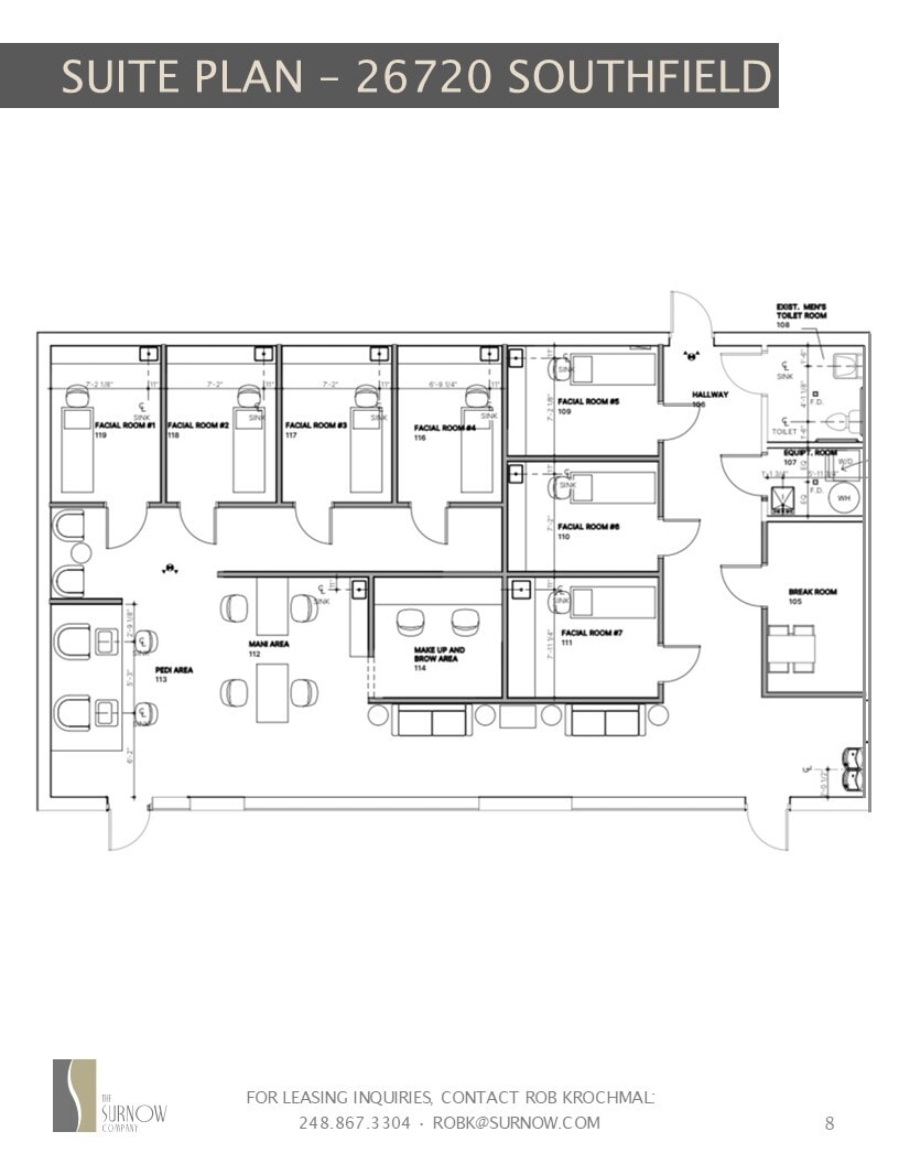 26710-26780 Southfield Rd, Lathrup Village, MI à vendre Plan d’étage– Image 1 sur 1