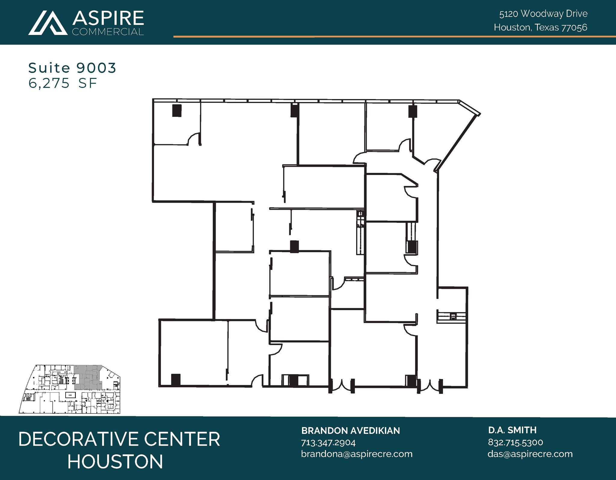 5120 Woodway Dr, Houston, TX à louer Plan d’étage– Image 1 sur 1