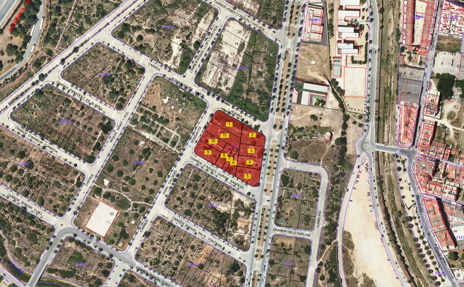 Terrain dans El Vendrell, Tarragona à vendre - Plan cadastral – Image 2 sur 3