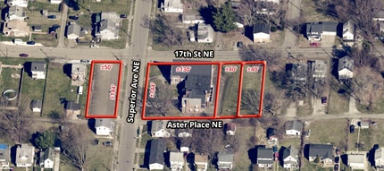 1658 Superior Ave NE, Canton, OH - Vue aérienne vue de carte