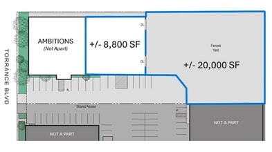 329 W Torrance Blvd, Carson, CA à louer Plan de site– Image 2 sur 2