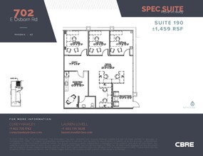 702 E Osborn Rd, Phoenix, AZ à louer Plan d’étage– Image 1 sur 1