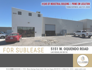 Plus de détails pour 5151 W Oquendo Rd, Las Vegas, NV - Industriel/Logistique à louer