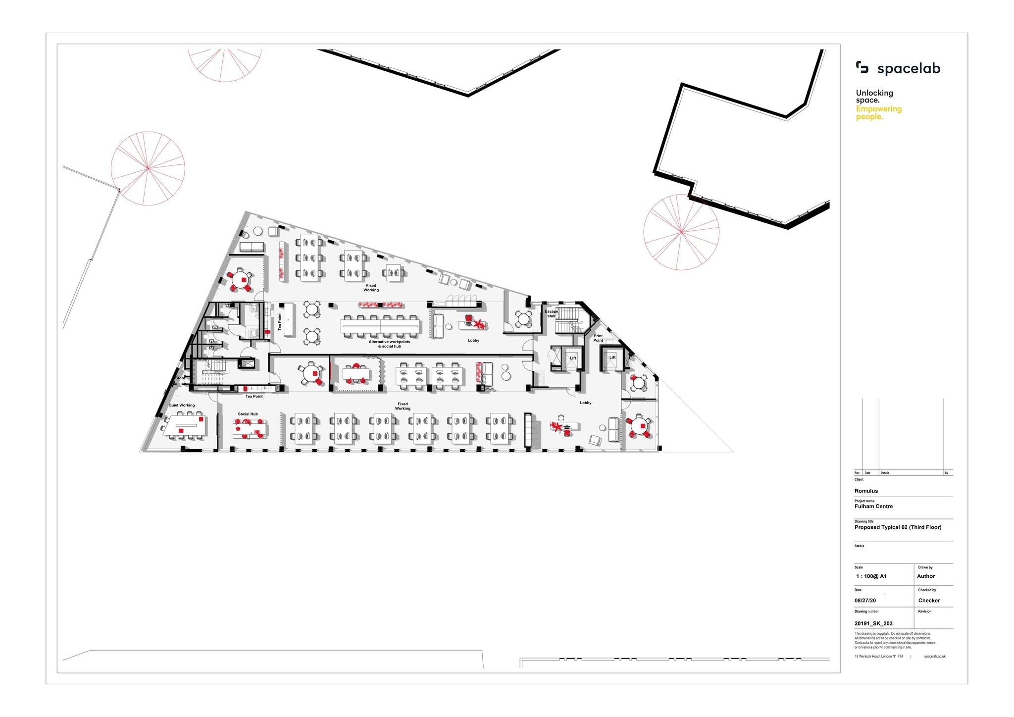 20 Fulham Broa, Londres à louer Plan de site– Image 1 sur 2
