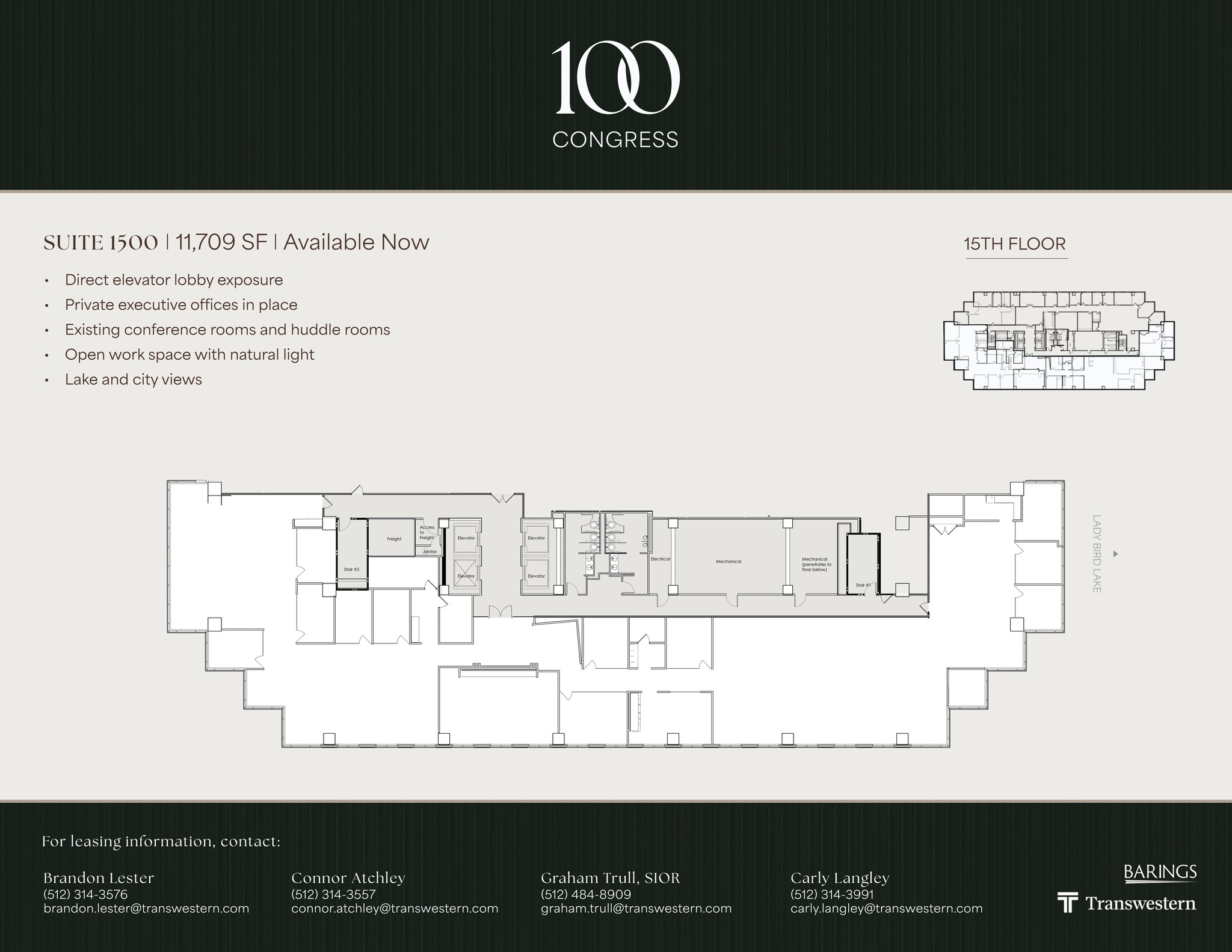 100 Congress Ave, Austin, TX à louer Plan de site– Image 1 sur 5
