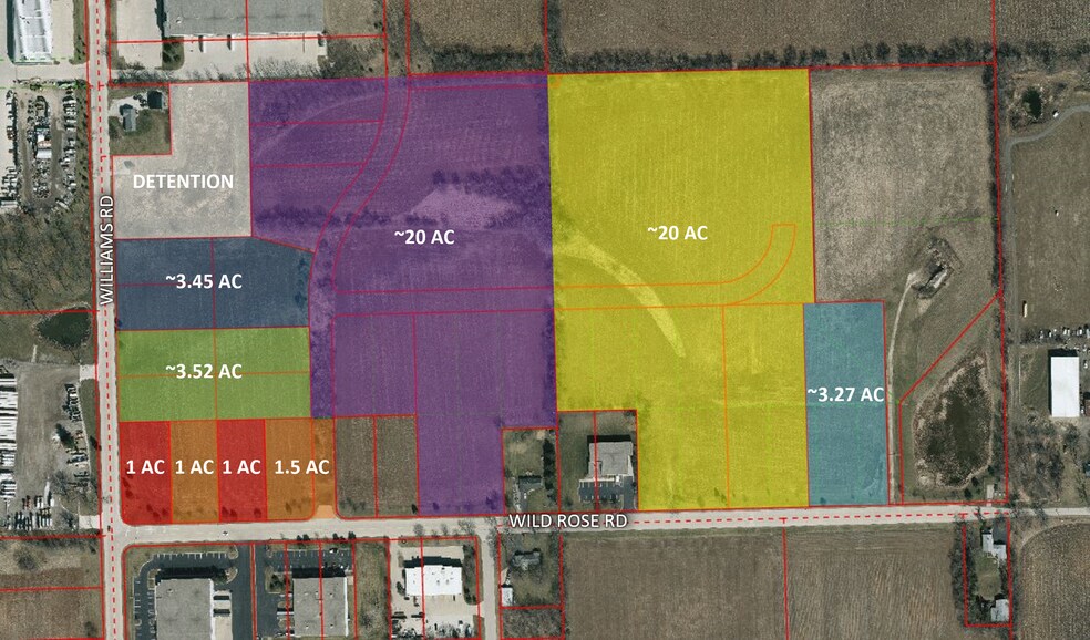 Williams Rd & Wild Rose Rd, Genoa City, WI à vendre - Photo de l’immeuble – Image 3 sur 4