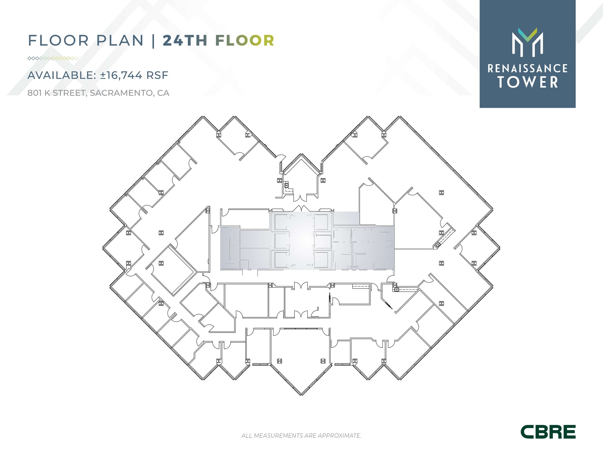 801 K St, Sacramento, CA à louer Plan de site– Image 1 sur 2