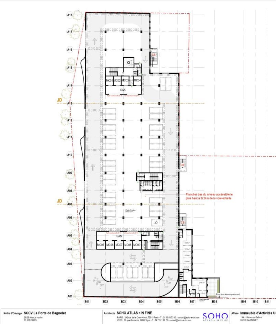 108 Avenue Galliéni, Bagnolet à louer Plan d’étage– Image 1 sur 1