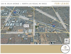 203 W Delhi, North Las Vegas, NV - Vue aérienne  vue de carte