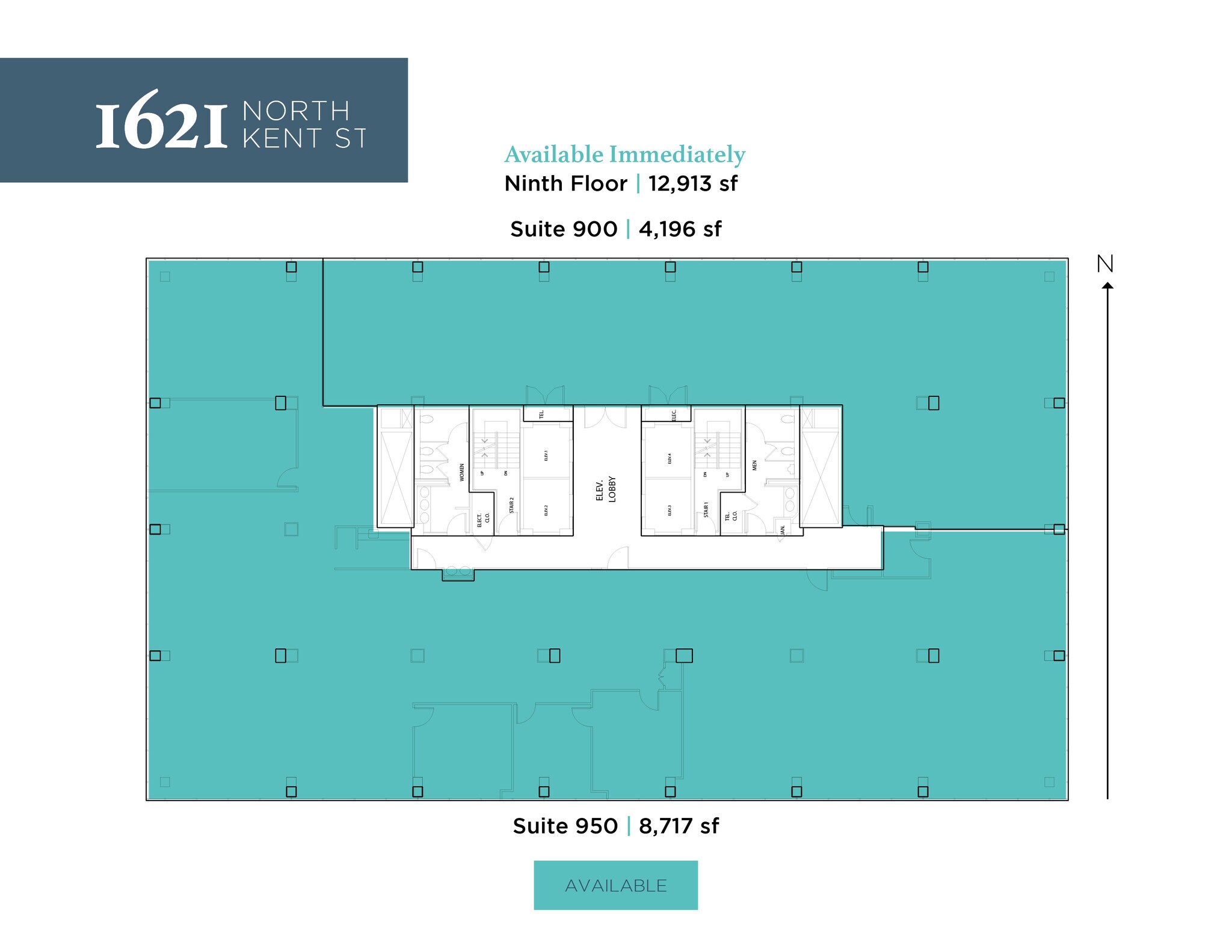 1621 N Kent St, Arlington, VA à louer Plan d’étage– Image 1 sur 1