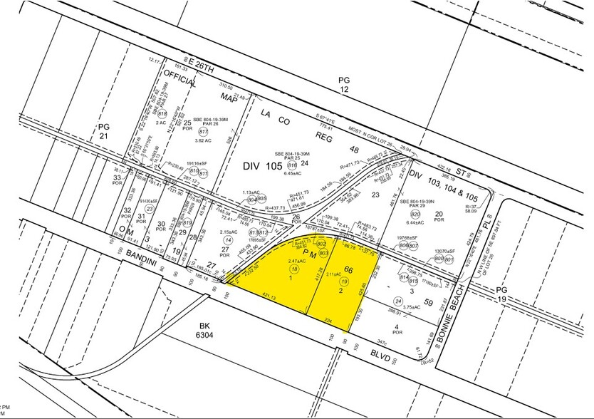 4177-4199 Bandini Blvd, Los Angeles, CA à louer - Plan cadastral – Image 2 sur 2