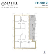 1218 3rd Ave, Seattle, WA à louer Plan d’étage– Image 1 sur 1