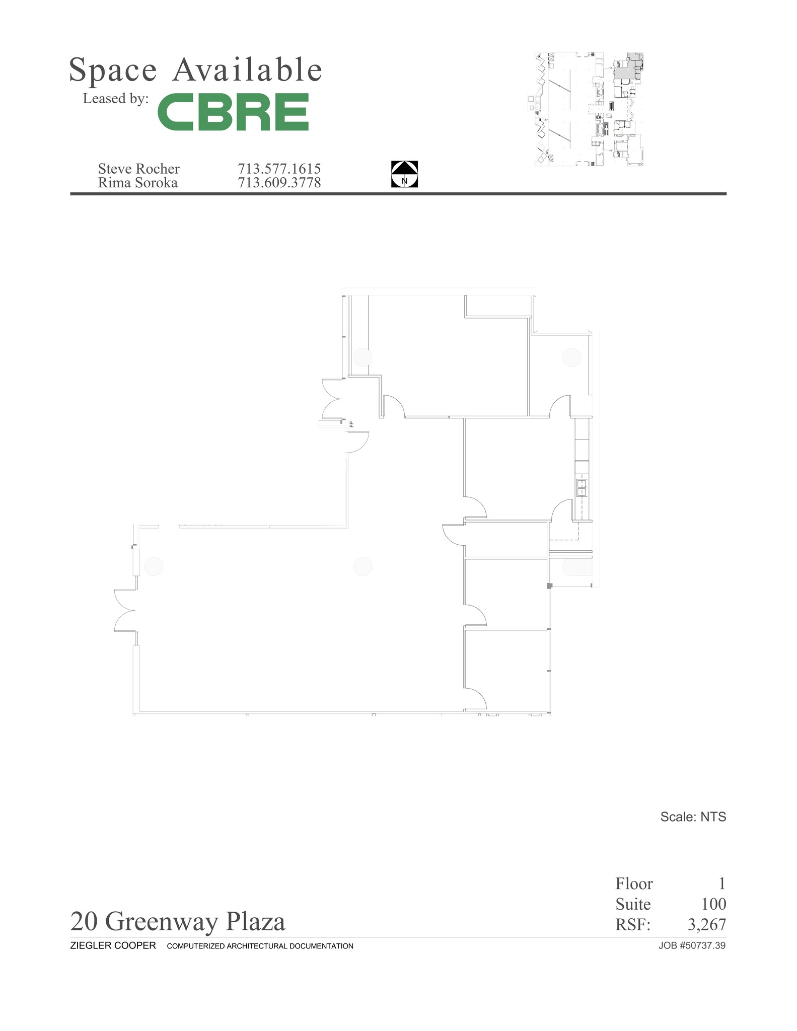 20 Greenway Plz, Houston, TX à louer Plan de site– Image 1 sur 2