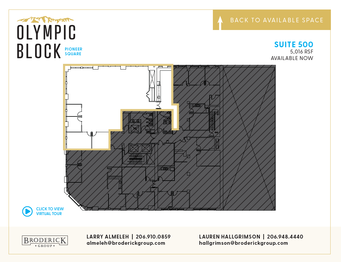 101 Yesler Way, Seattle, WA à louer Plan d’étage– Image 1 sur 1