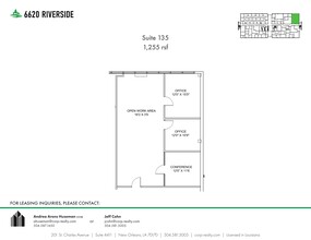 6660 Riverside Dr, Metairie, LA à louer Plan de site– Image 1 sur 1