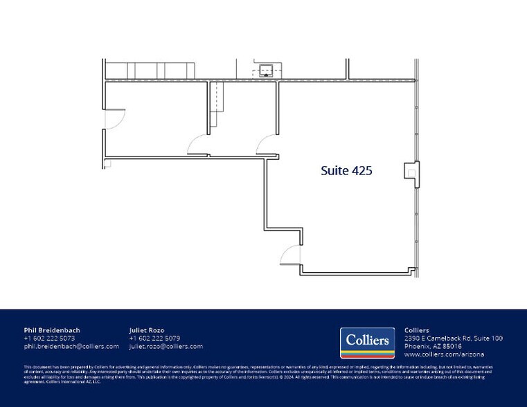 2222 E Highland Ave, Phoenix, AZ à louer - Plan d’étage – Image 3 sur 12