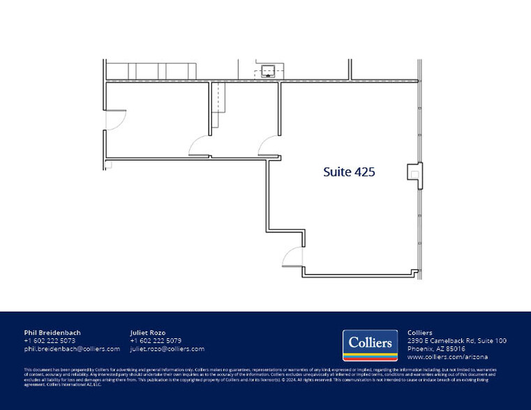2222 E Highland Ave, Phoenix, AZ à louer - Plan d’étage – Image 3 sur 11