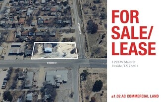 Plus de détails pour 1293 W Main St, Uvalde, TX - Terrain à louer