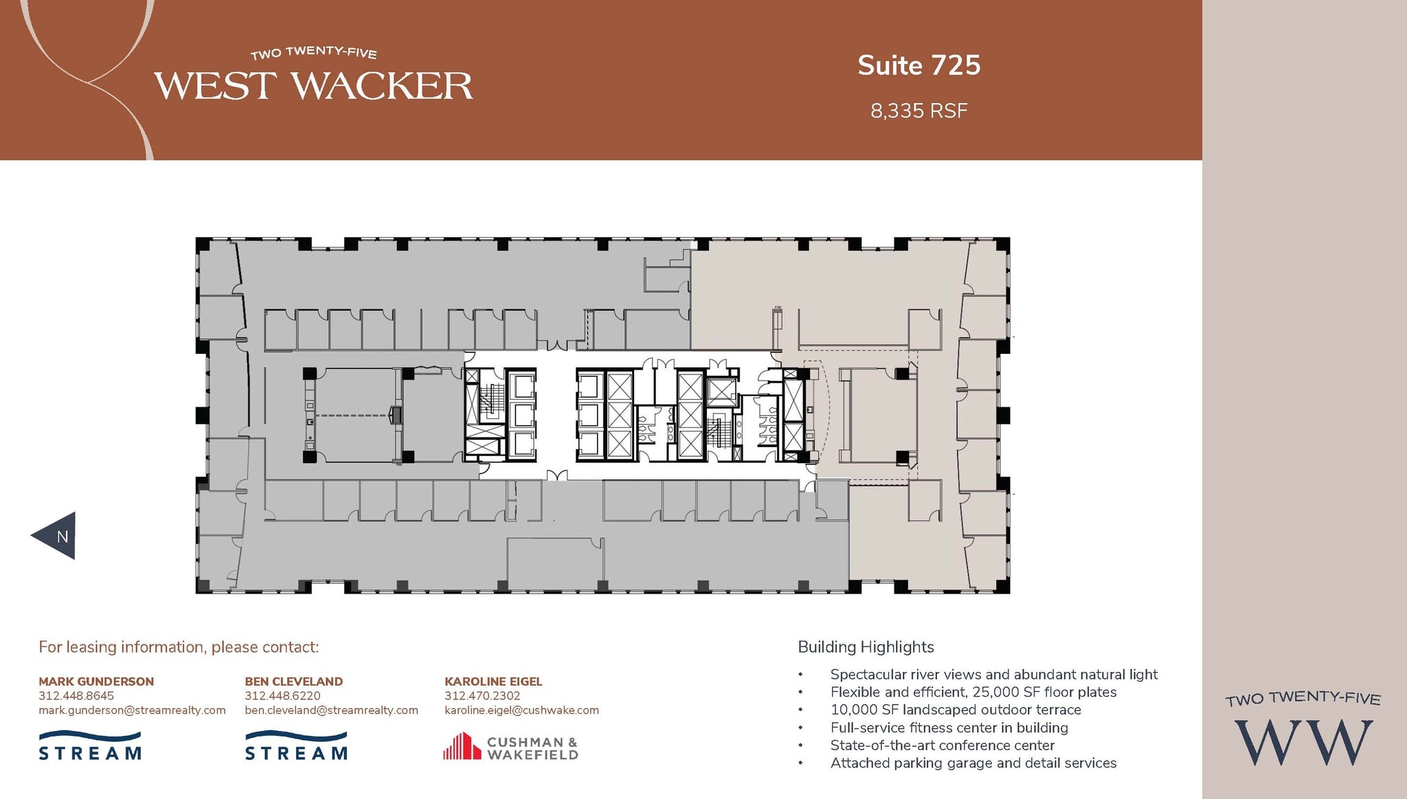 225 W Wacker Dr, Chicago, IL à louer Plan d’étage– Image 1 sur 1