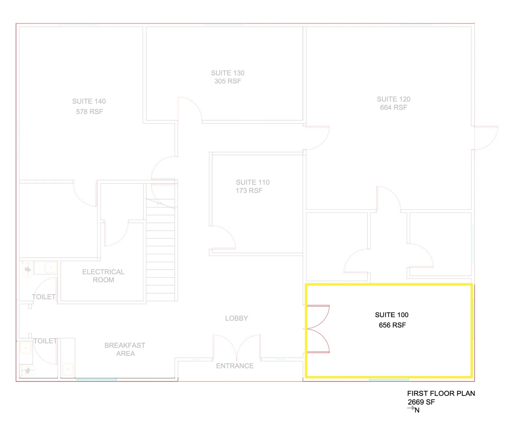1721-1725 E Southlake Blvd, Southlake, TX à louer Plan d’étage– Image 1 sur 1