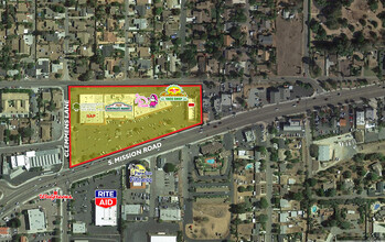 1328-1418 S Mission Rd, Fallbrook, CA - VUE AÉRIENNE  vue de carte