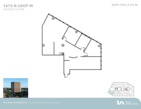 1415 North Loop W, Houston, TX à louer Plan d’étage– Image 1 sur 1