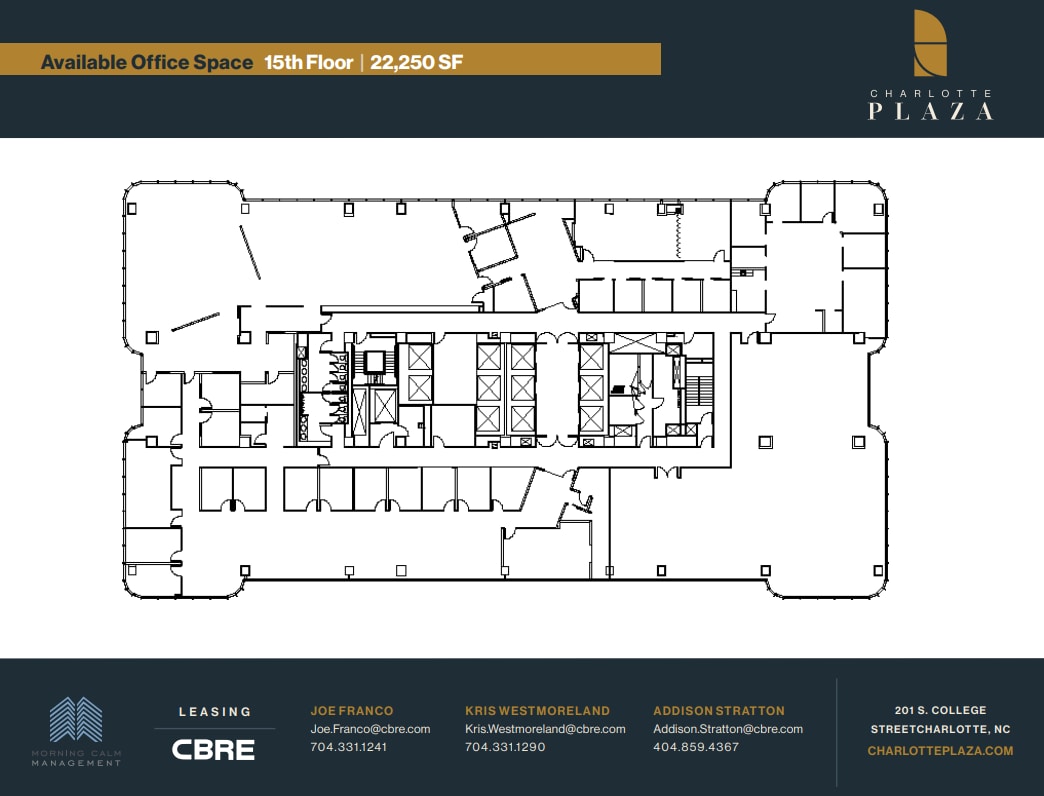 201 S College St, Charlotte, NC à louer Plan d’étage– Image 1 sur 1