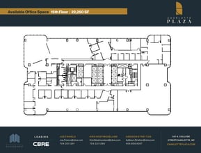 201 S College St, Charlotte, NC à louer Plan d’étage– Image 1 sur 1