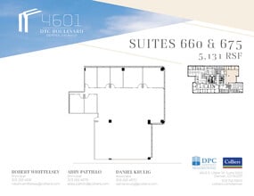 4601 Dtc Blvd, Denver, CO à louer Plan d’étage– Image 1 sur 2