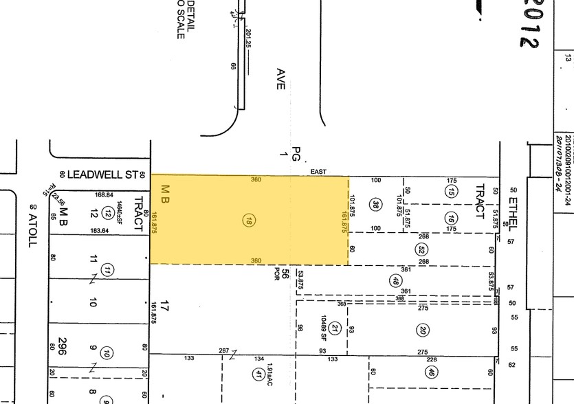 13154-13164 Leadwell St, North Hollywood, CA à louer - Plan cadastral – Image 2 sur 3