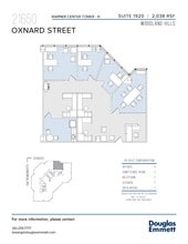 21650 Oxnard St, Woodland Hills, CA à louer Plan d’étage– Image 1 sur 1