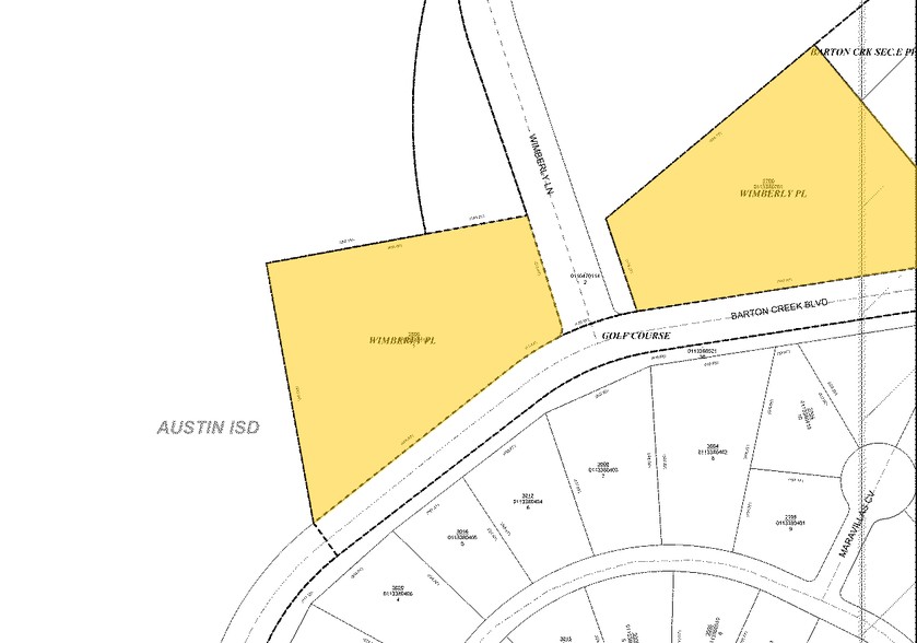 2700 Barton Creek Blvd, Austin, TX à louer - Plan cadastral – Image 3 sur 11