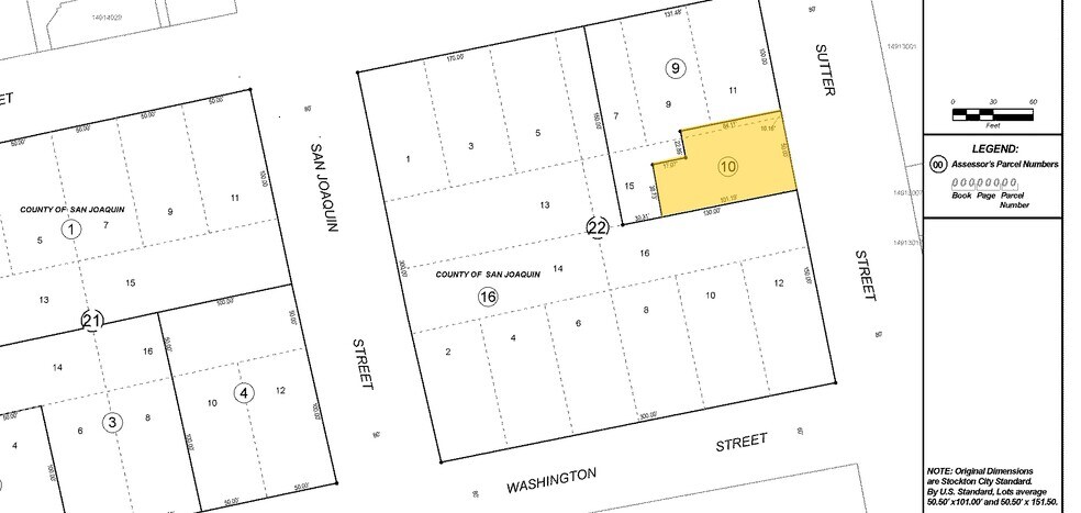 119-121 S Sutter St, Stockton, CA à vendre - Plan cadastral – Image 2 sur 5