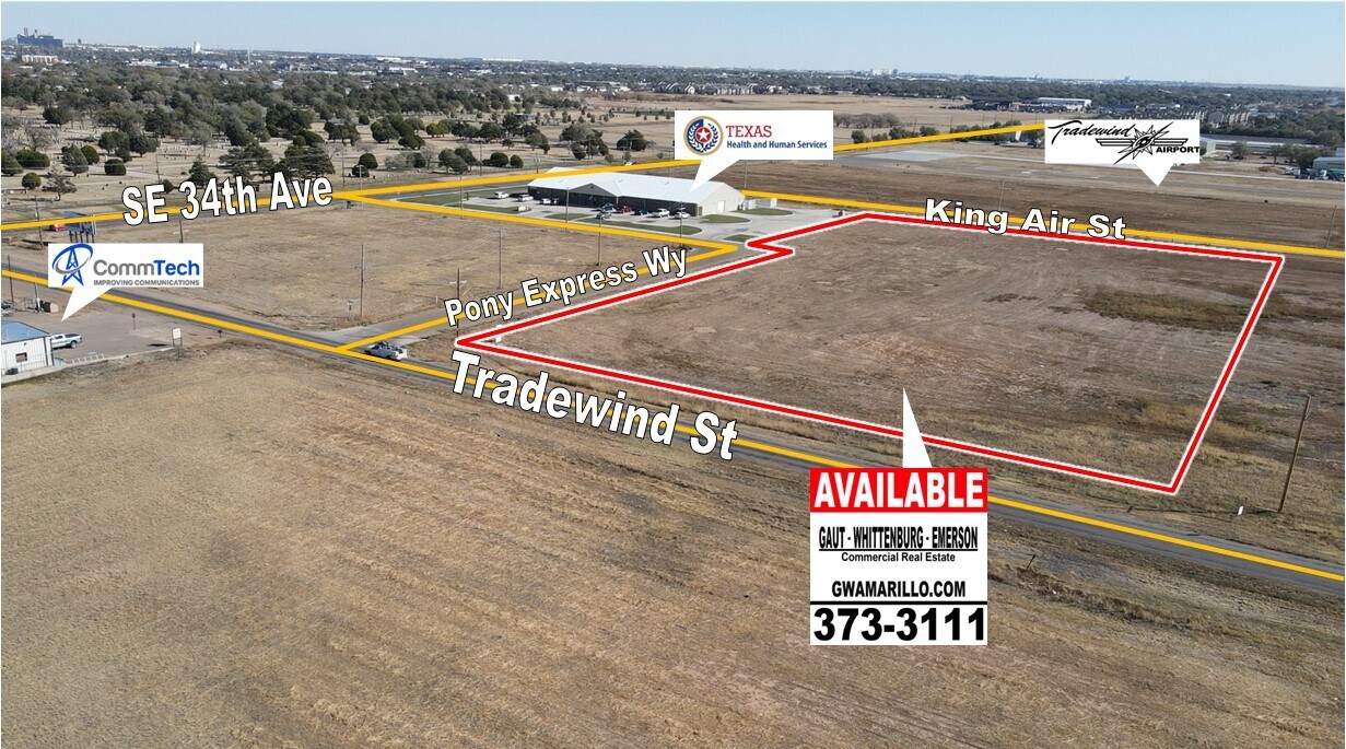 34th & Tradewind Ave, Amarillo, TX à vendre Aérien– Image 1 sur 2