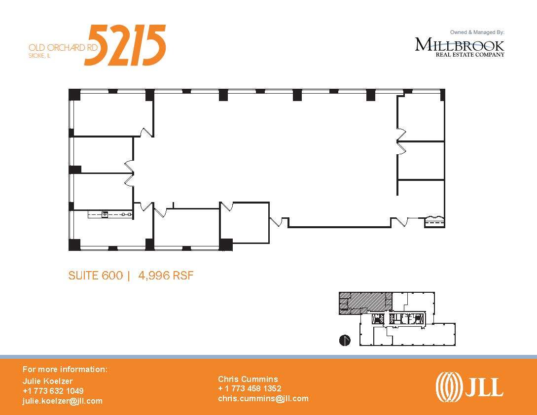 5215 Old Orchard Rd, Skokie, IL à louer Plan d’étage– Image 1 sur 1
