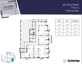 123 N Pitt St, Alexandria, VA à louer Plan d’étage– Image 1 sur 2