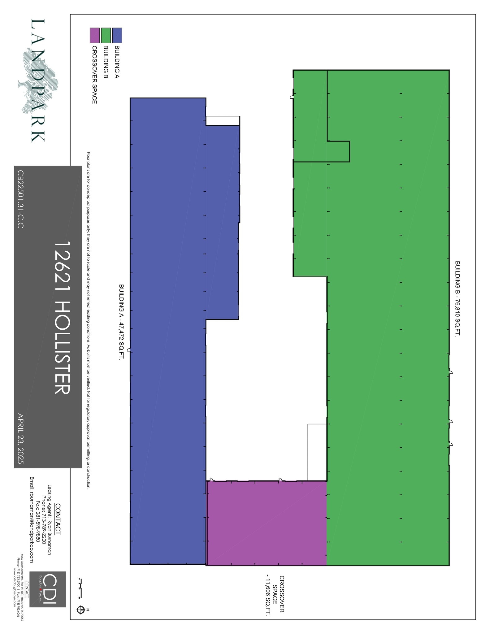 16261 Hollister St, Houston, TX à louer Plan de site– Image 1 sur 1